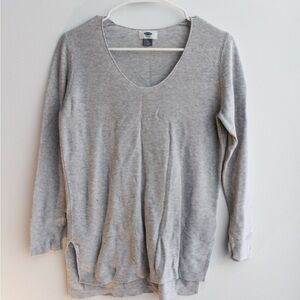 Old Navy Heather Gray Knit Sweater